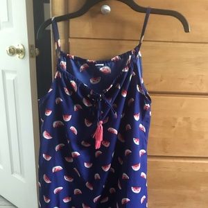 ModCloth Watermelon tassel minidress